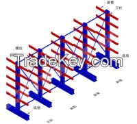 Selective heavy duty cantilever rack system