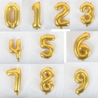 New design slim number custom foil balloon decoration mylar balloons for wholesales