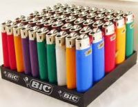 Bic Regular Size Lighter Assorted Colors 50 Plus 5 Extra Free Lighters