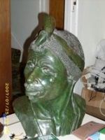Verdite Head Sculpture