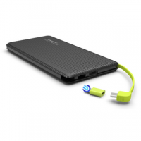 Hot PN-951 Super Slim Mobile Power Bank with Built In USB Cable 10000mah PINENG