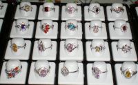 WHOLESALE CZ RINGS BY 925 SILVER OR BRASS BASE