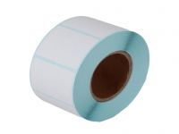 2016 Plain white roll paper thermal label sticker, self adhesive thermal sticker paper roll