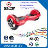 two wheel skateboard, hoverboard with LED and Bluetooth CE RoHS