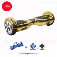 4400mah Chrome gold bluetooth cheap hoverboard LED balance electric scooter