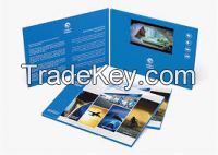 video in print technology 4.3inch LCD video brochure card