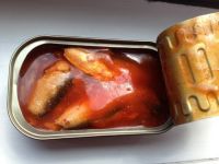 canned sardine in tomato sauce / oil / brine