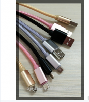 Nylon Braided Micro USB Cable Charge Data Cables retractable usb cable