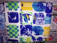 polyester hawaiian fabric printed