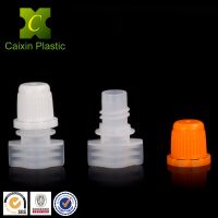 8.2mm plastic spout with non spill screw cap for beverage and jelly doypack
