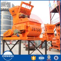 Automatic JS750 Twin Shaft Cement Concrete Mixer for Sale