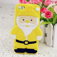 Hot Sell Christmas Santa Silicone Mobile Phone Cover