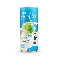 320ml Canned Sparkling Aloe vera drink with coconut flavor