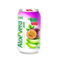 330ml Cans Original taste Aloe vera drink with Passion fruit natural flavour(pack of 24)