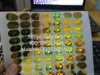 Silver and gold color globe master card holo sticker free shipment