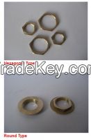 Brass clamp ring Hexagonal  or Round Type