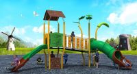 Professional Outdoor Playground Slide Plant Fairy Series WD-ZW103