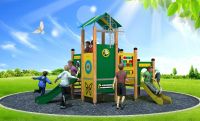 High Quality Outdoor Playground Equipment PE Series, Double Slide WD-BC206