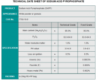 Sodium Acid Pyrophosphate (SAPP) CAS 7758-16-9