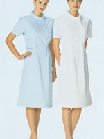 Nurse uniform with mid sleeve