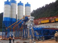 HZS50 fully and semi automatic concrete batching plant