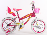 cheap kids bicycle 16 inch girls bike gift  with basket and baby seat back
