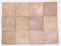 Sell of tumbled travertine, marble or onyx