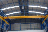 Single Girder Overhead Crane with Monorail Hoist Capacity 10 ton