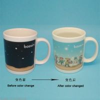 Sell ceramic color change magic mugs