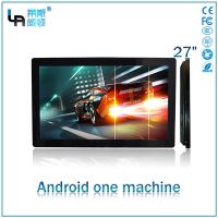 LASVD Wall mount 27"  Projected Capacitive Touch Screen monitor with built in Computer Android One machine