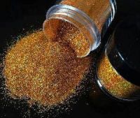 Various size of gold powder dust