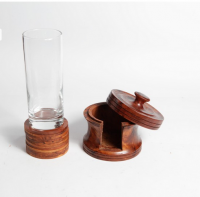 Wooden Glass Holder Supplier (Thuya wood)