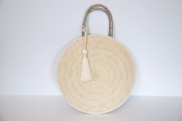 Round Shape Palm Leaf bag by CARAVAN SERAIL