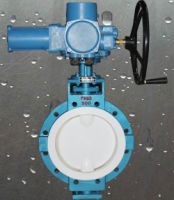 PTFE lined butterfly valve