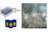 UV curing resin for bullet resistant laminated glass without any machine