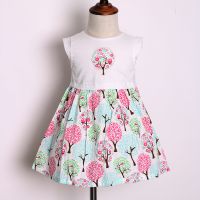 Latest children wear one piece dress stitching designs knee length dress patterns for girls