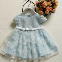 Fashion sample design short sleeve cute baby clothes online school girls dress