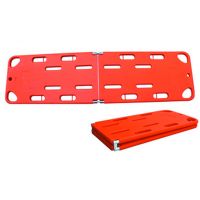 Two folded PE spine board stretcher