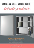 304 stainless steel cabinet with mirror for bathroom sets