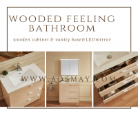 plywood bathroom vanity and cabinet Mirror form aosmay factory