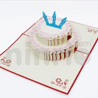 Birthday cake 3d pop-up card - SS131