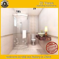 25 years huge factory building material 300x300mm personality 3D inject rustic pocelain tiles ceramic tile bathroom