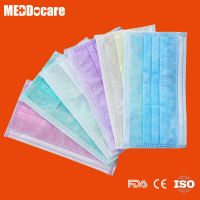 Colorful surgical face mask medical use or civil use inward elastic earloops