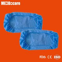 Disposable bed sheets for hotels stitched with elastic bands at two ends SPP nonwoven fabric