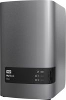 WD - My Book Duo 6TB External USB 3.0/2.0 Hard Drive - Metallic Silver/Charcoal Gray