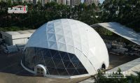 3-60m Waterproof Clear Span Geodesic dome tent