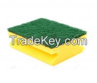 cleaning sponge with abrasive