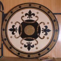 Marble Laminated Pattern medallion). Marble mosaic Pattern.