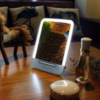 Rechargeable LED Cosmetic Makeup Mirror Portable Night Light Table Lamp