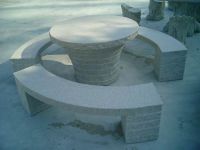 Sell stone table abd chair for garden